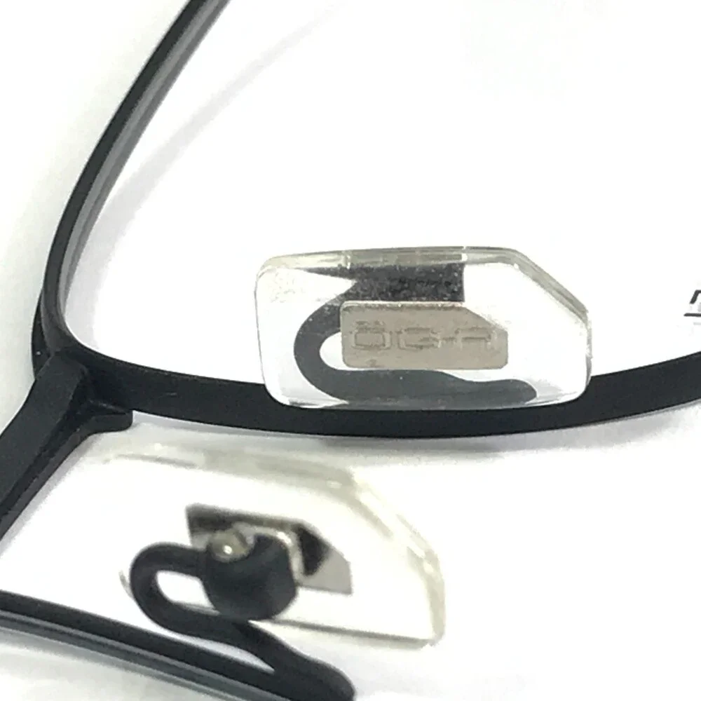 OGA by Morel Eyeglasses Frame 10035O NM01 Matte Black Brown Rectangle 53-19-145